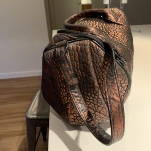 Alexander Wang Mini Rockie Pebbled Metallic Bronze